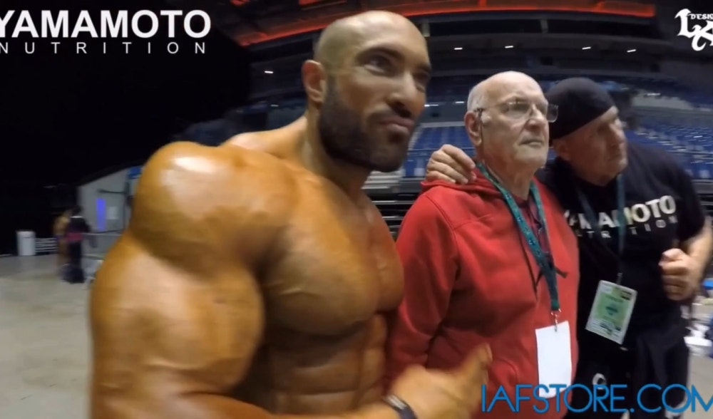 Backstage Olympia Amateur UK 2015 with Fabio Petruio IFBB Bodybuilding