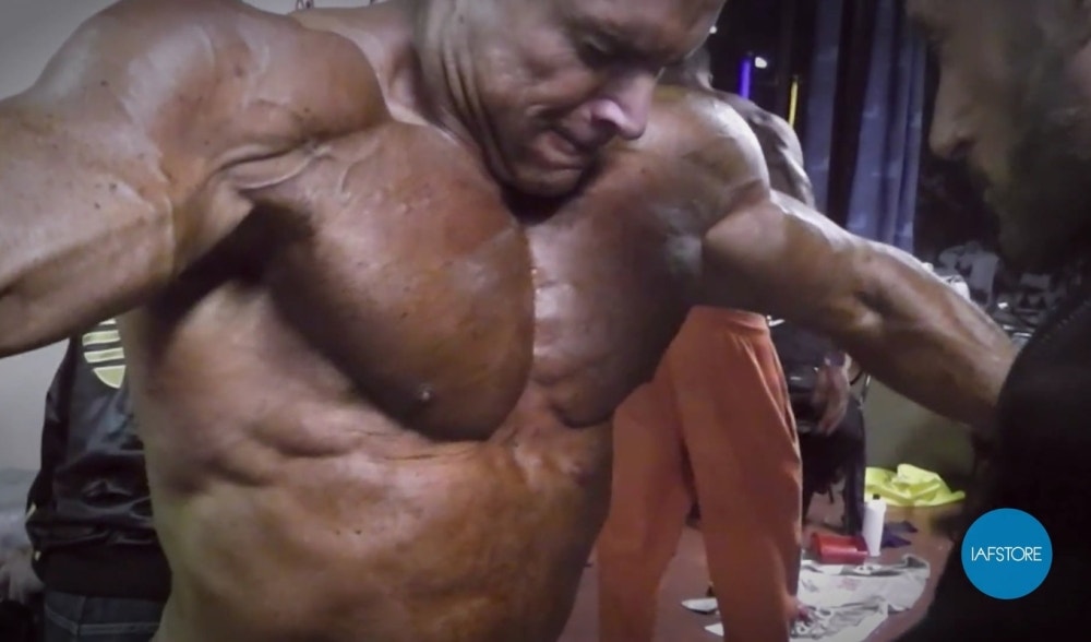 Enrico Frisinghelli Pumping before Ludus Maximus 2015