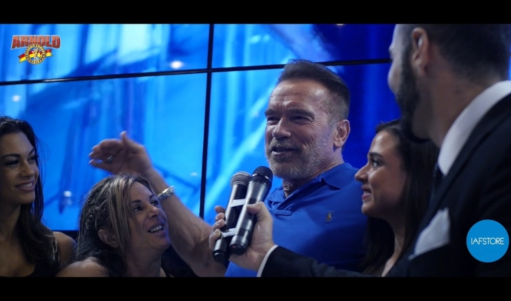 Arnold Schwarzenegger at Yamamoto Nutrition Booth at Arnold Classic Europe 2016